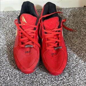 Nike Red and Black Men's Ja 2 Nightmare Basketball shoes